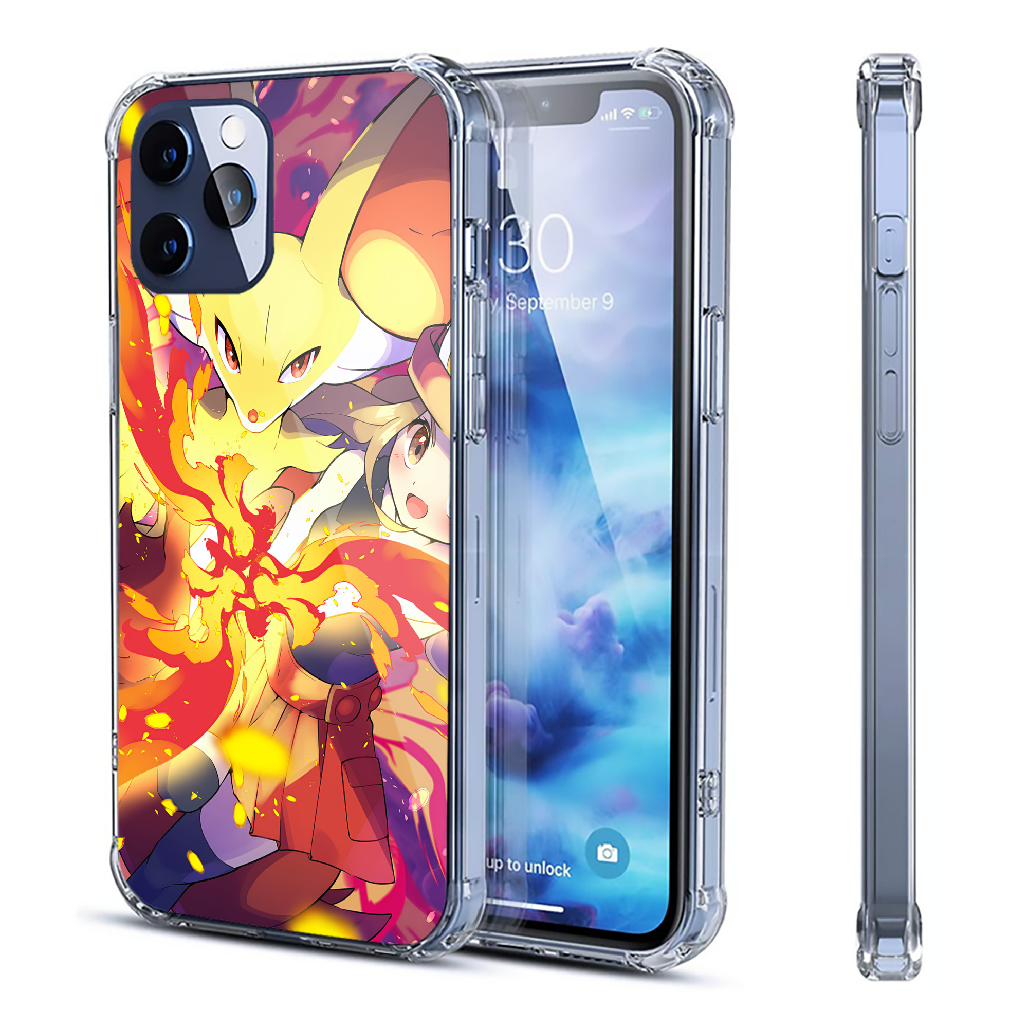 （画像用） ポケットモンスター Pokémon 【iPhone 12シリーズ対応】透明スマホケース（クリアソフトケース）